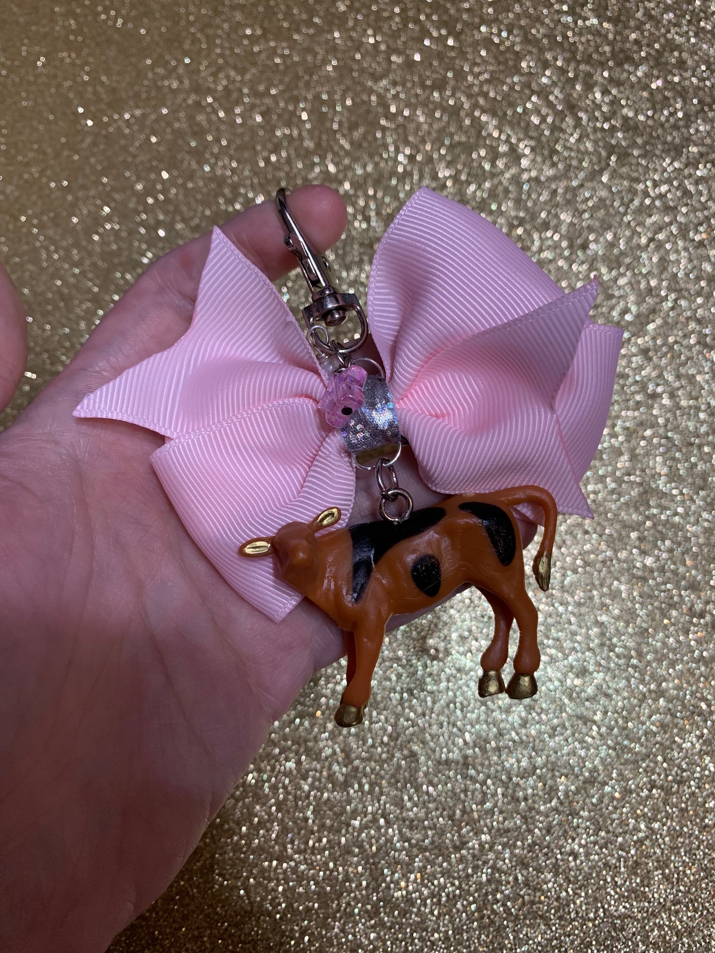 Cow bag charm