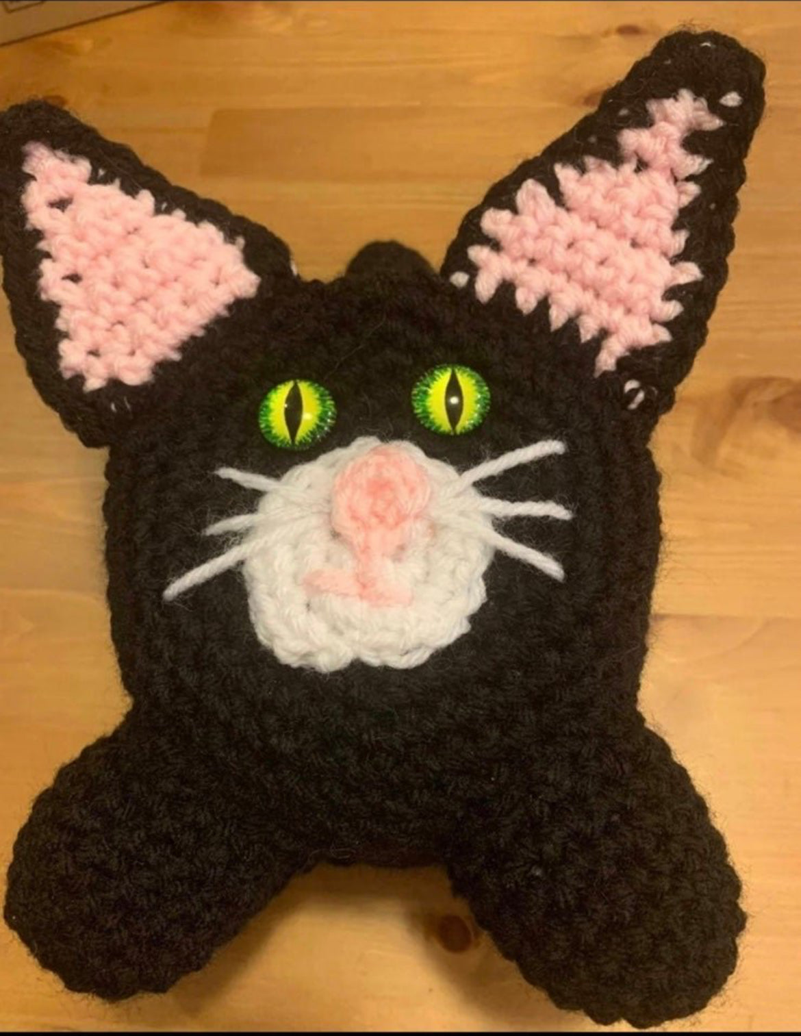 Black cat toilet paper holder