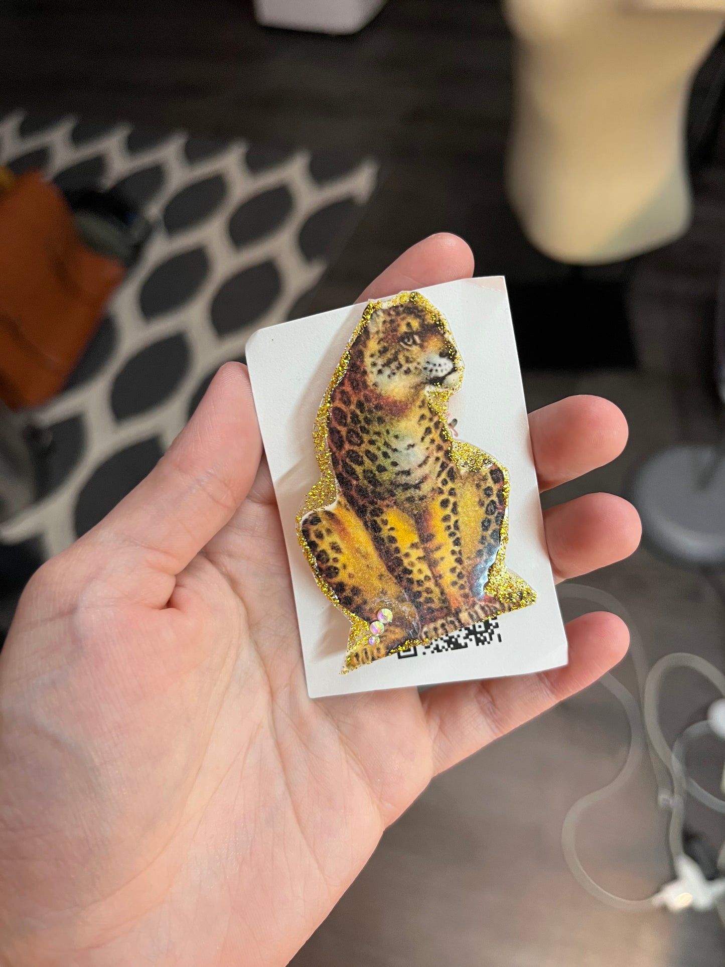 Cheetah pin