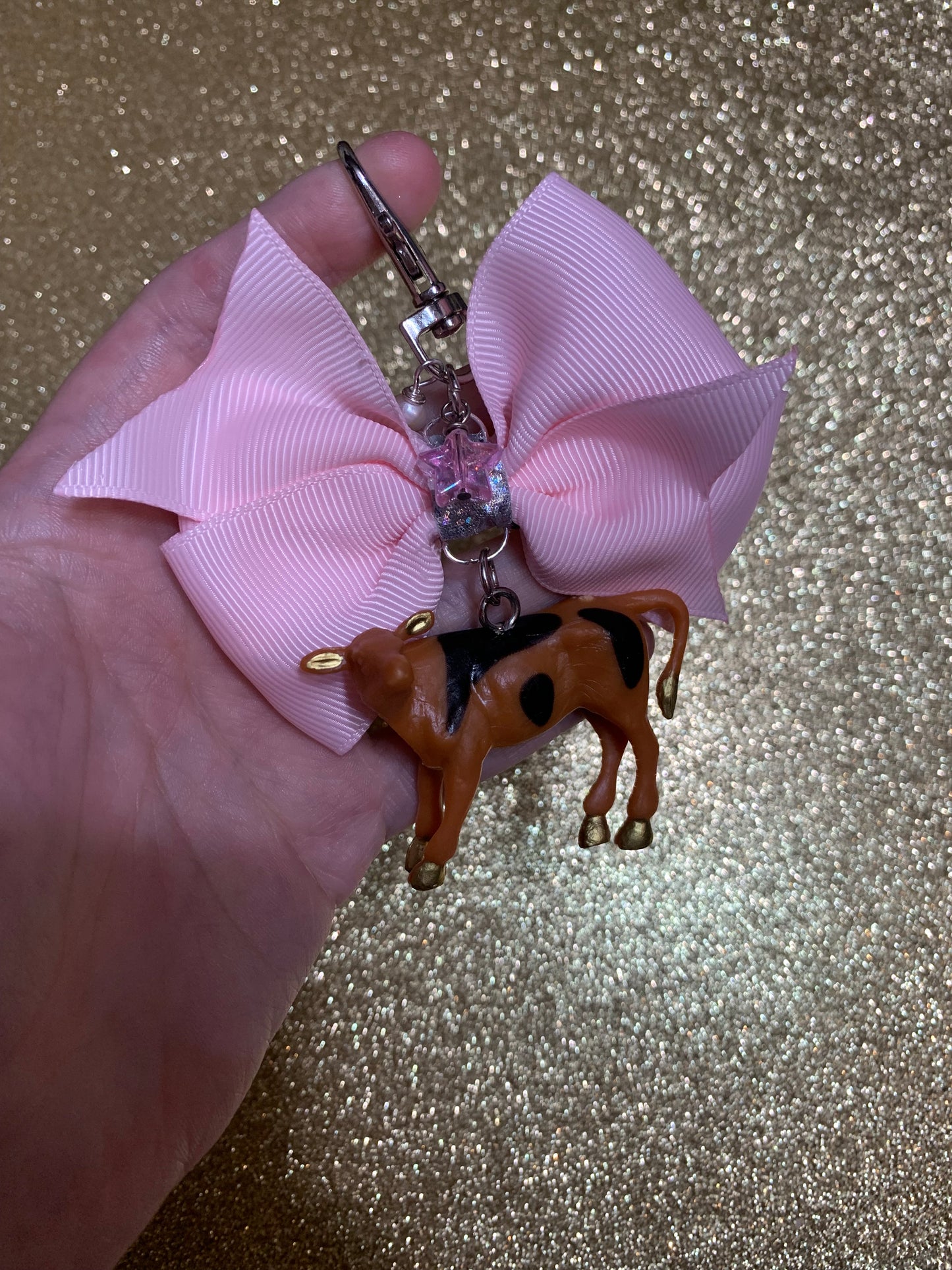 Cow bag charm