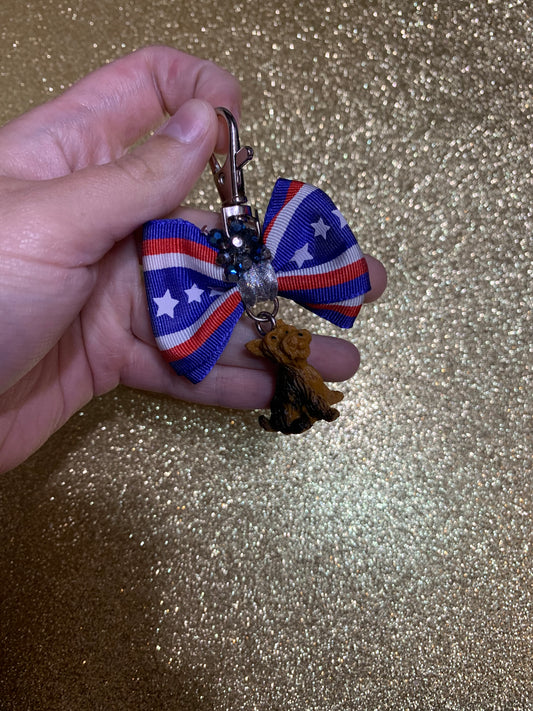 Yorkie bag charm