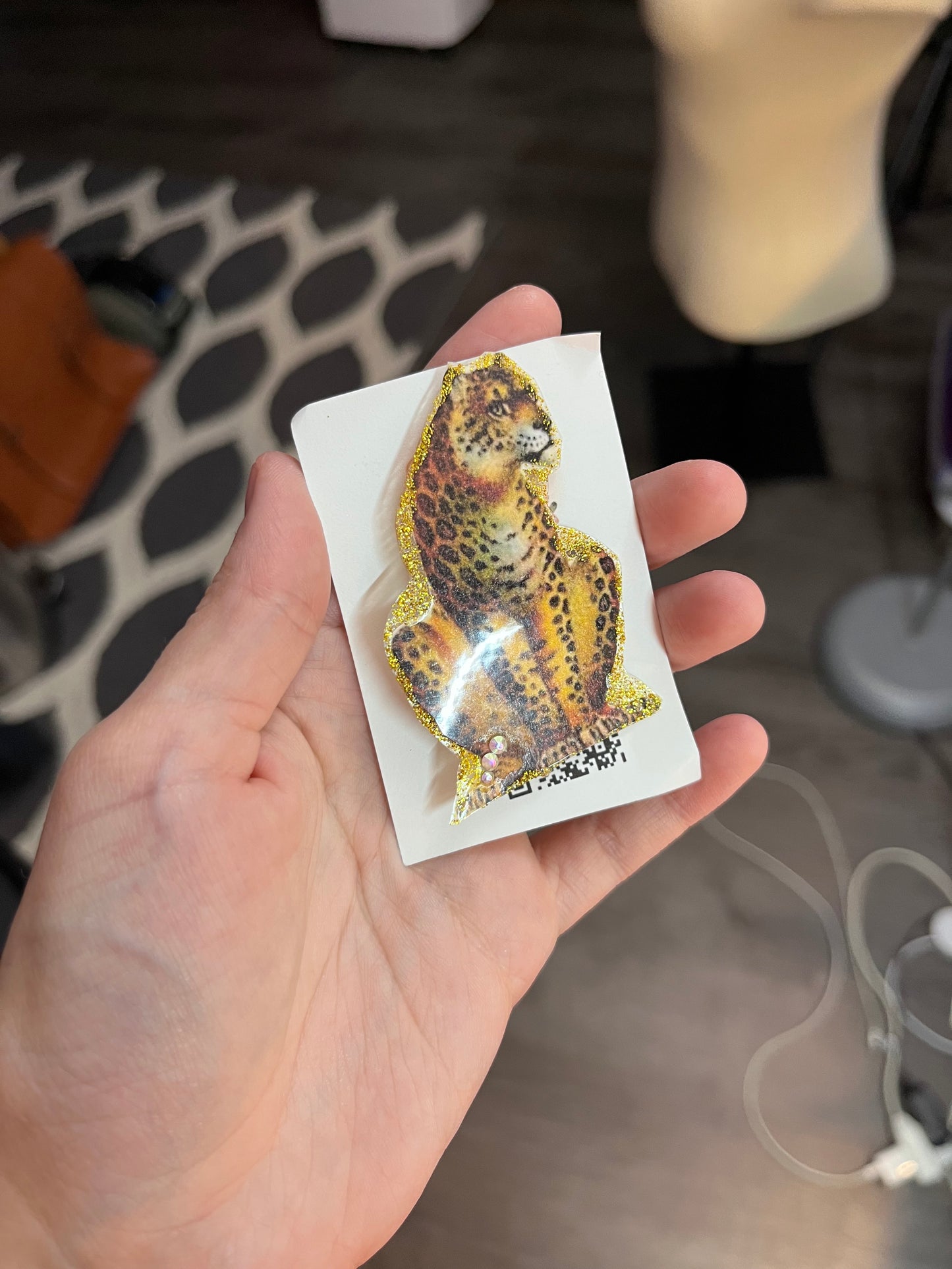 Cheetah pin